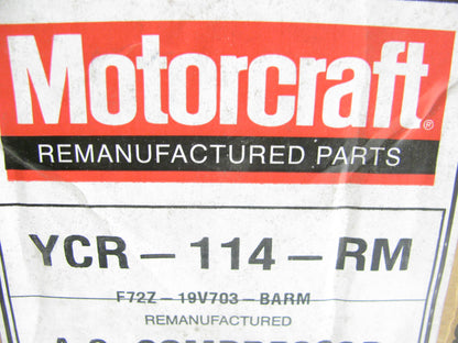 Motorcraft YCR-114-RM Reman A/C Compressor for 1989-92 Ford Probe 2.2L-L4