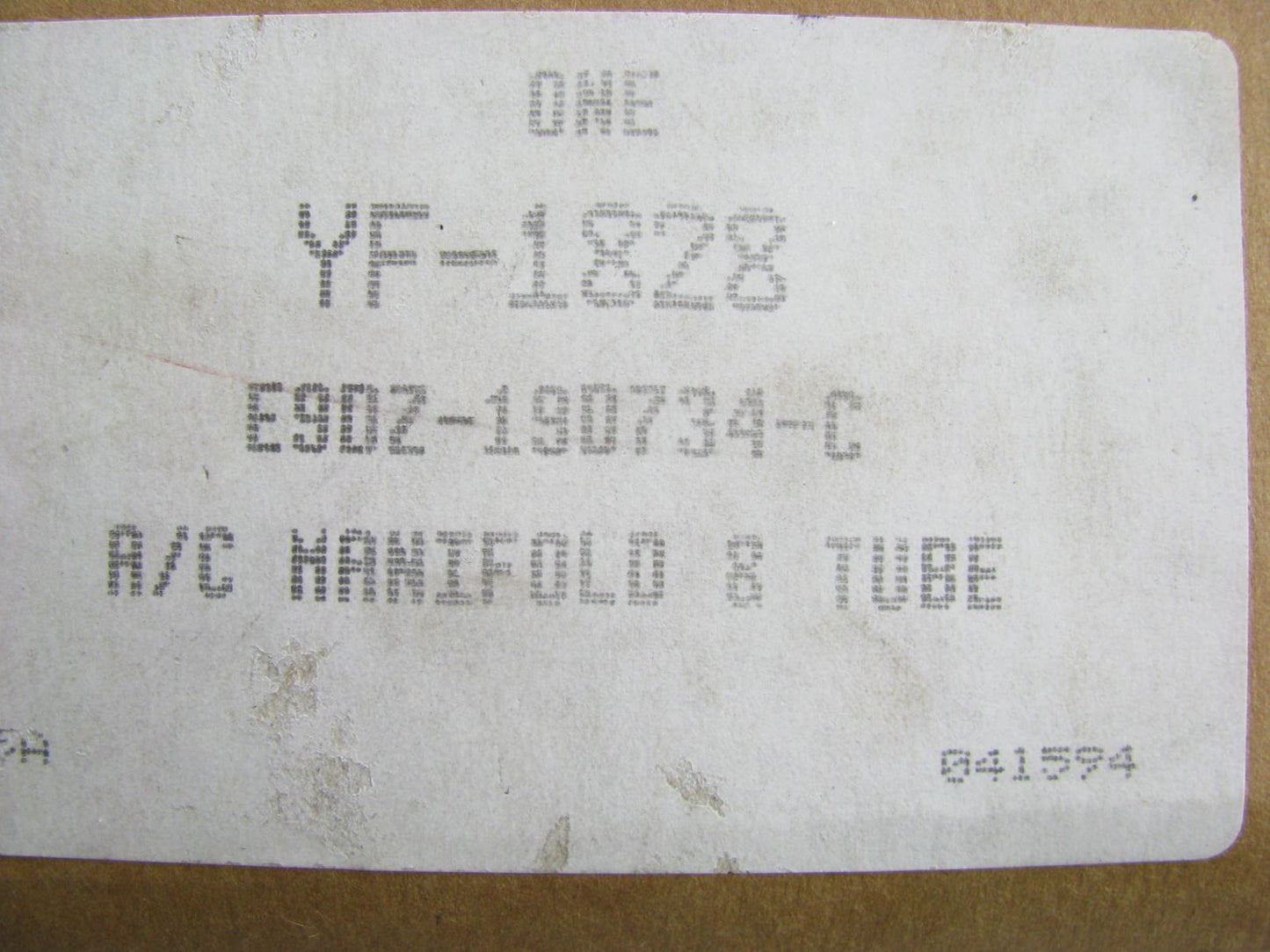 NEW OEM Motorcraft YF-1828 A/C Refrigerant Line 1989-90 Ford Taurus 3.0L V6 SHO