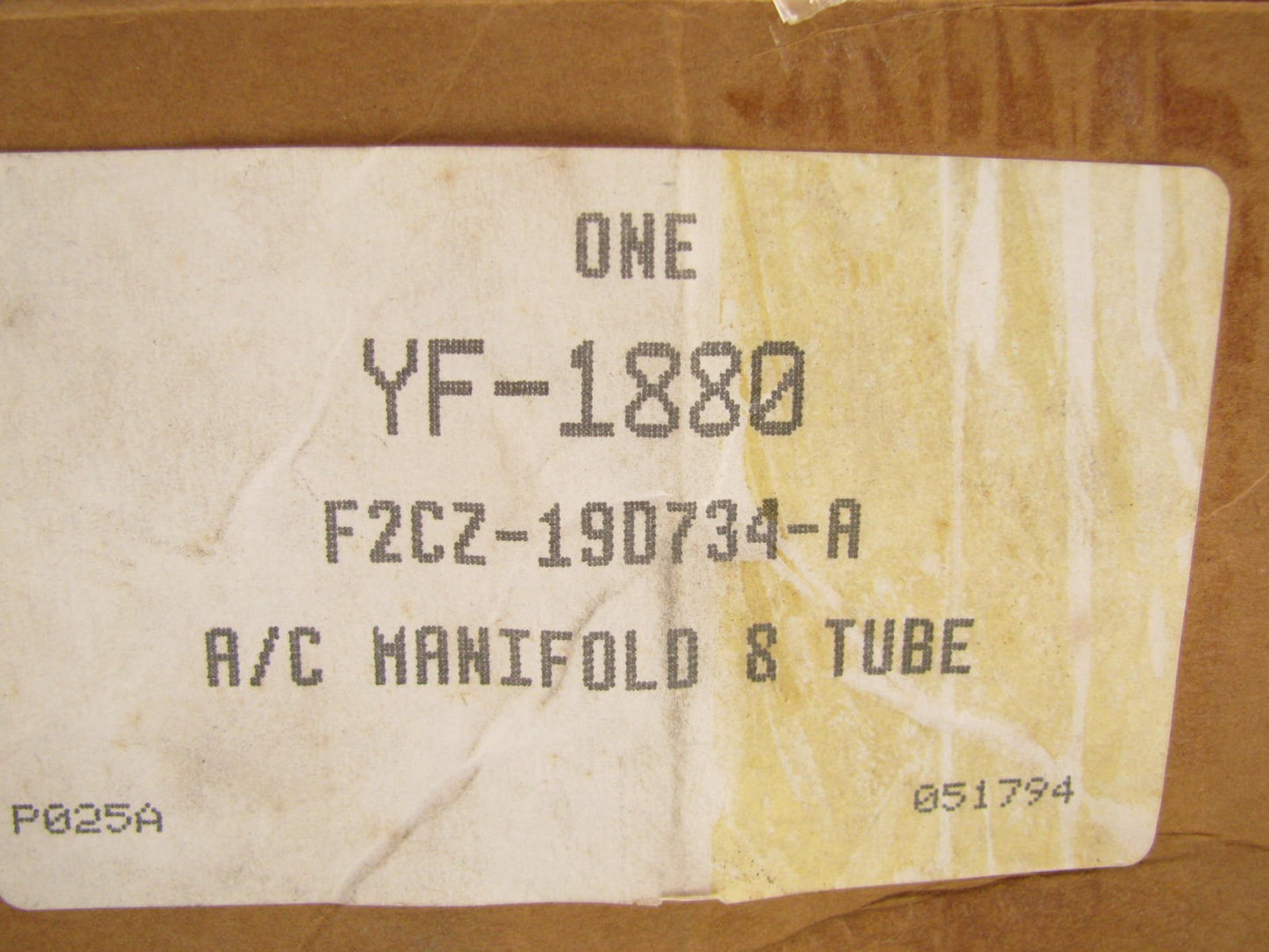 Motorcraft YF-1880 A/C Refrigerant Discharge / Suction Hose - F2CZ-19D734-A