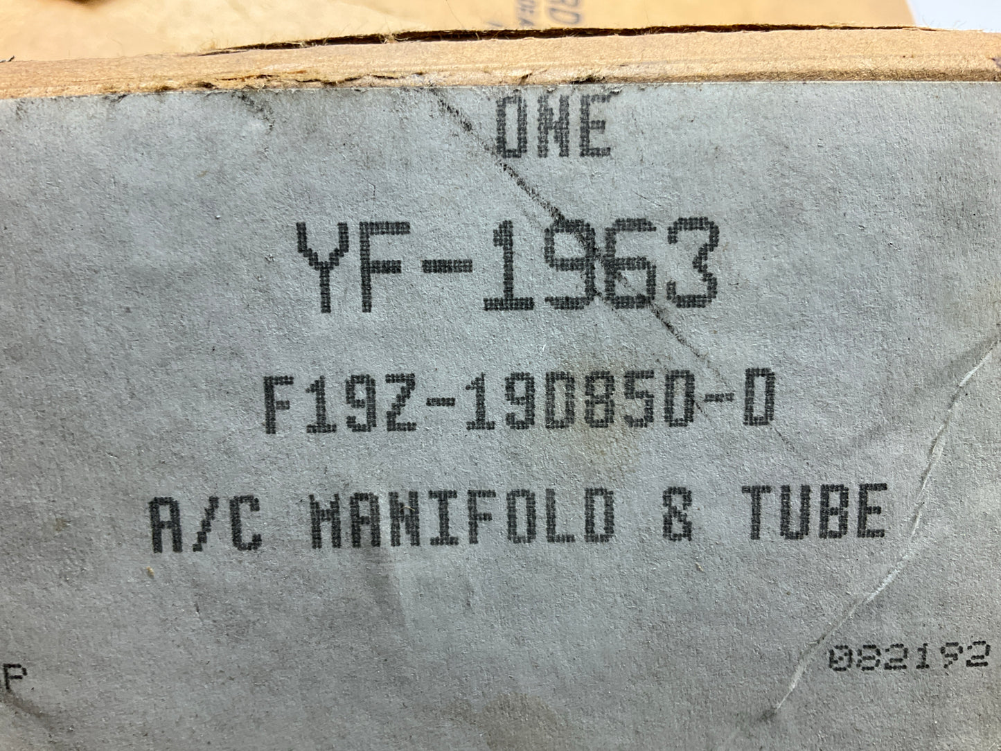 Motorcraft YF-1963 A/C Manifold Hose OEM Ford F19Z-19D850-D 1991 Ranger 3.0L V6