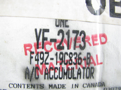 Motorcraft YF-2173 A/C Accumulator for 1994-1997 Ford Aerostar 4.0L-V6