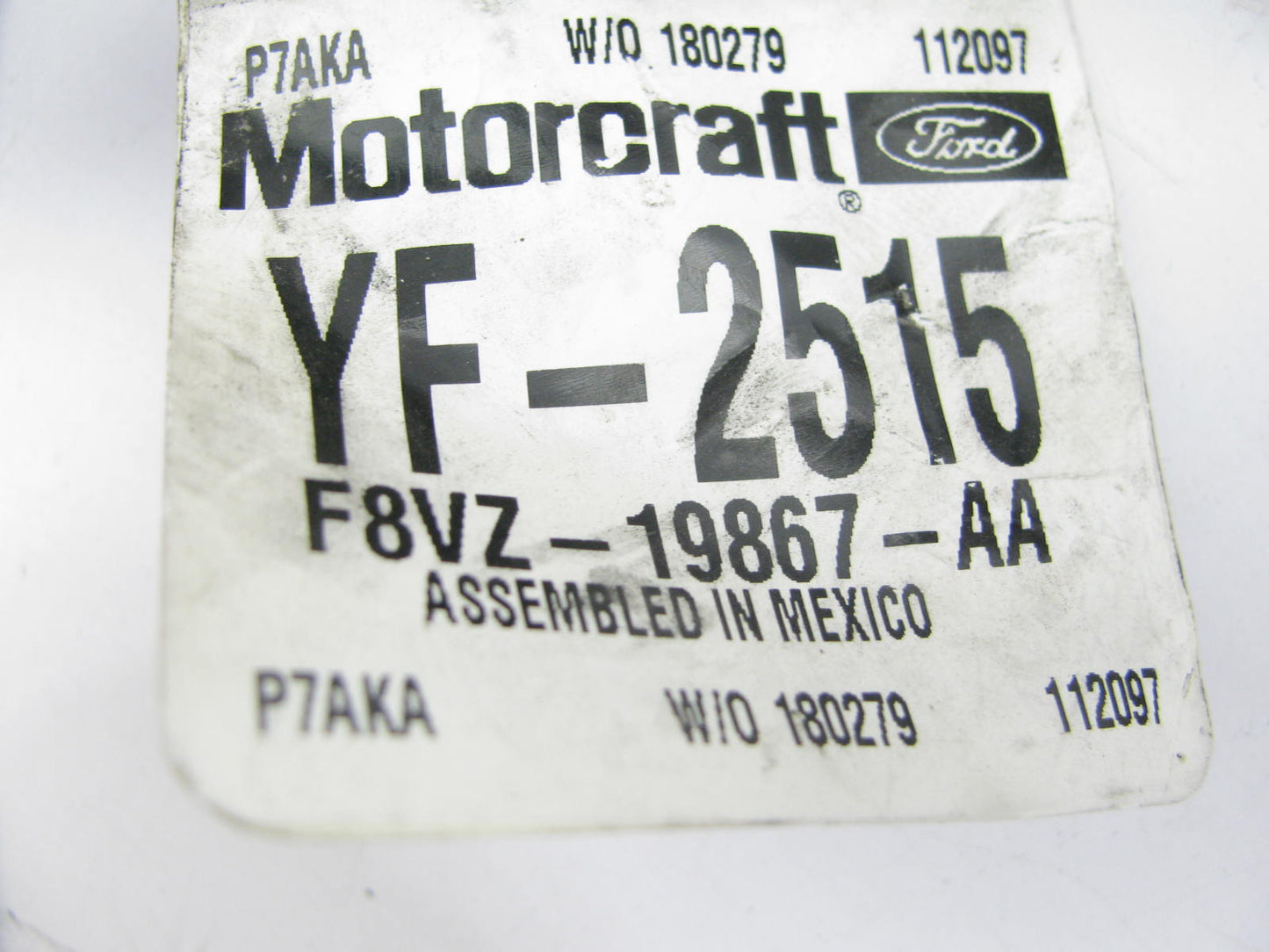 Motorcraft YF-2515 A/C Refrigerant Suction Hose 1998 Crown Victoria & Town Car Type 2