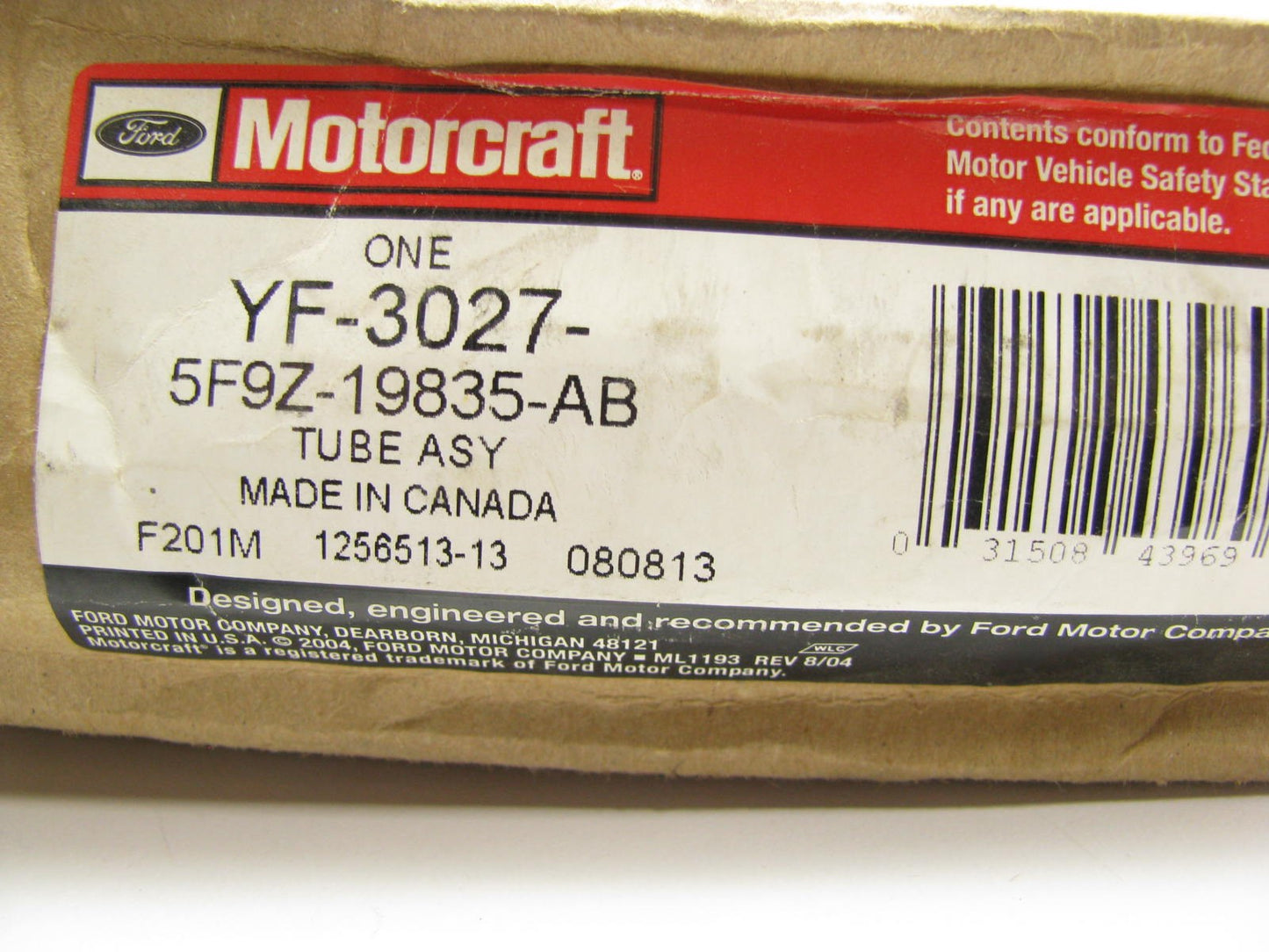 Motorcraft YF3027 A/C Refrigerant Liquid Hose 2005-07 Freestyle, 08-09 Taurus X