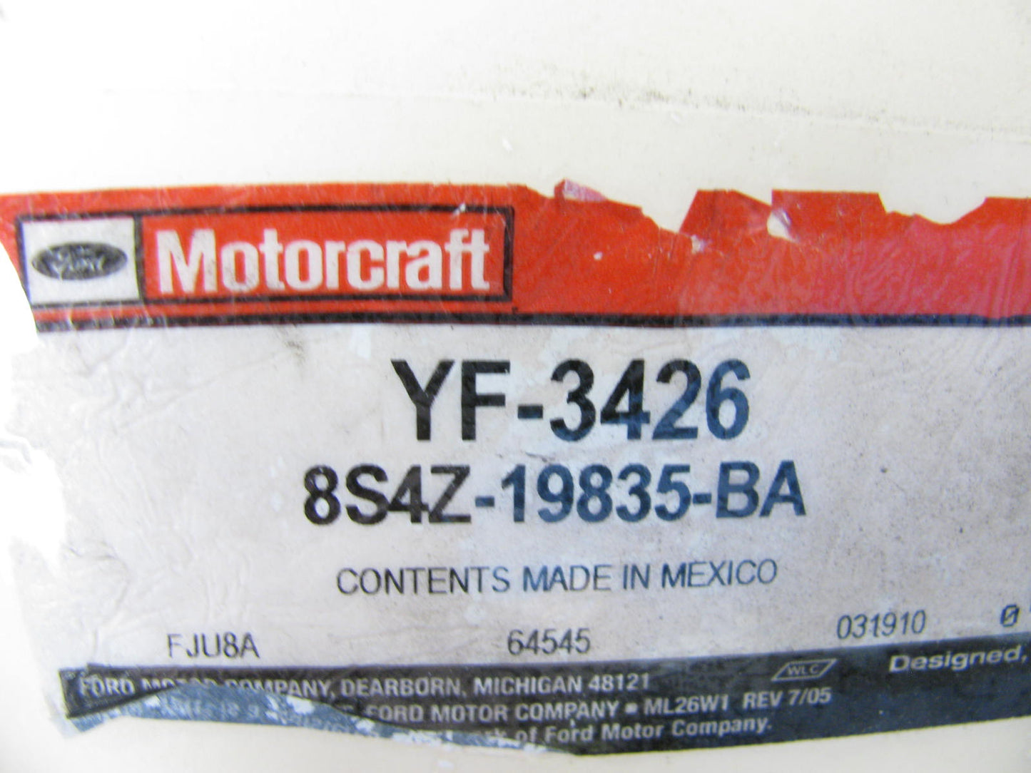 Motorcraft YF-3426 A/C Refrigerant Liquid Hose For 2008-2011 Ford Focus