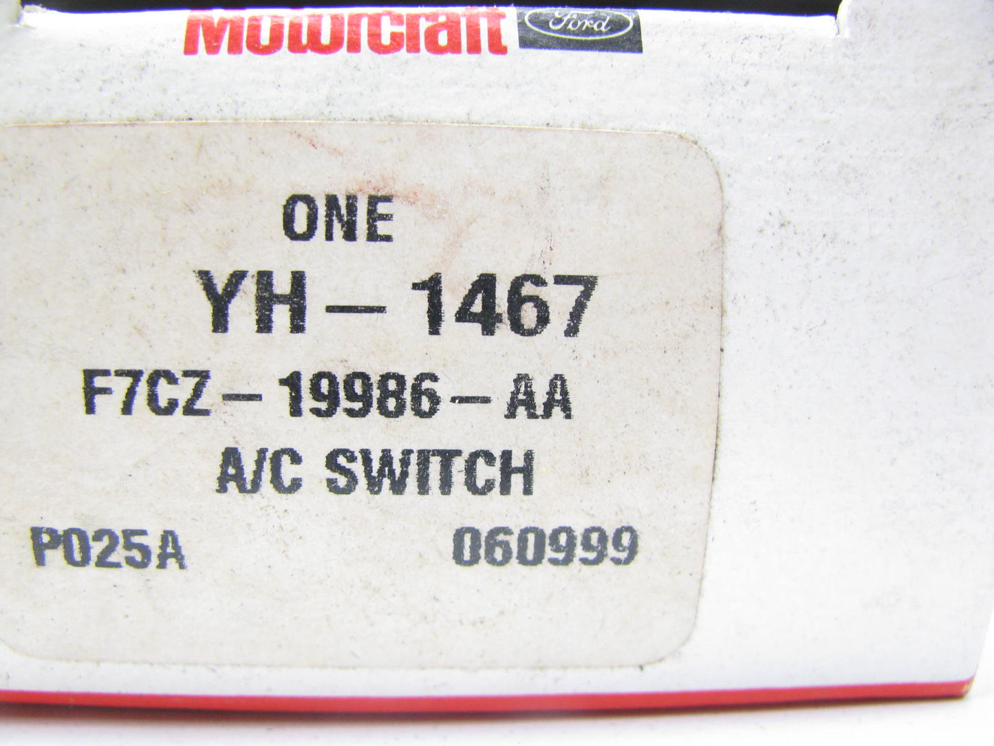 Motorcraft YH-1467 HVAC A/C Blower Control Switch 1997-03 Escort, 1997-99 Tracer