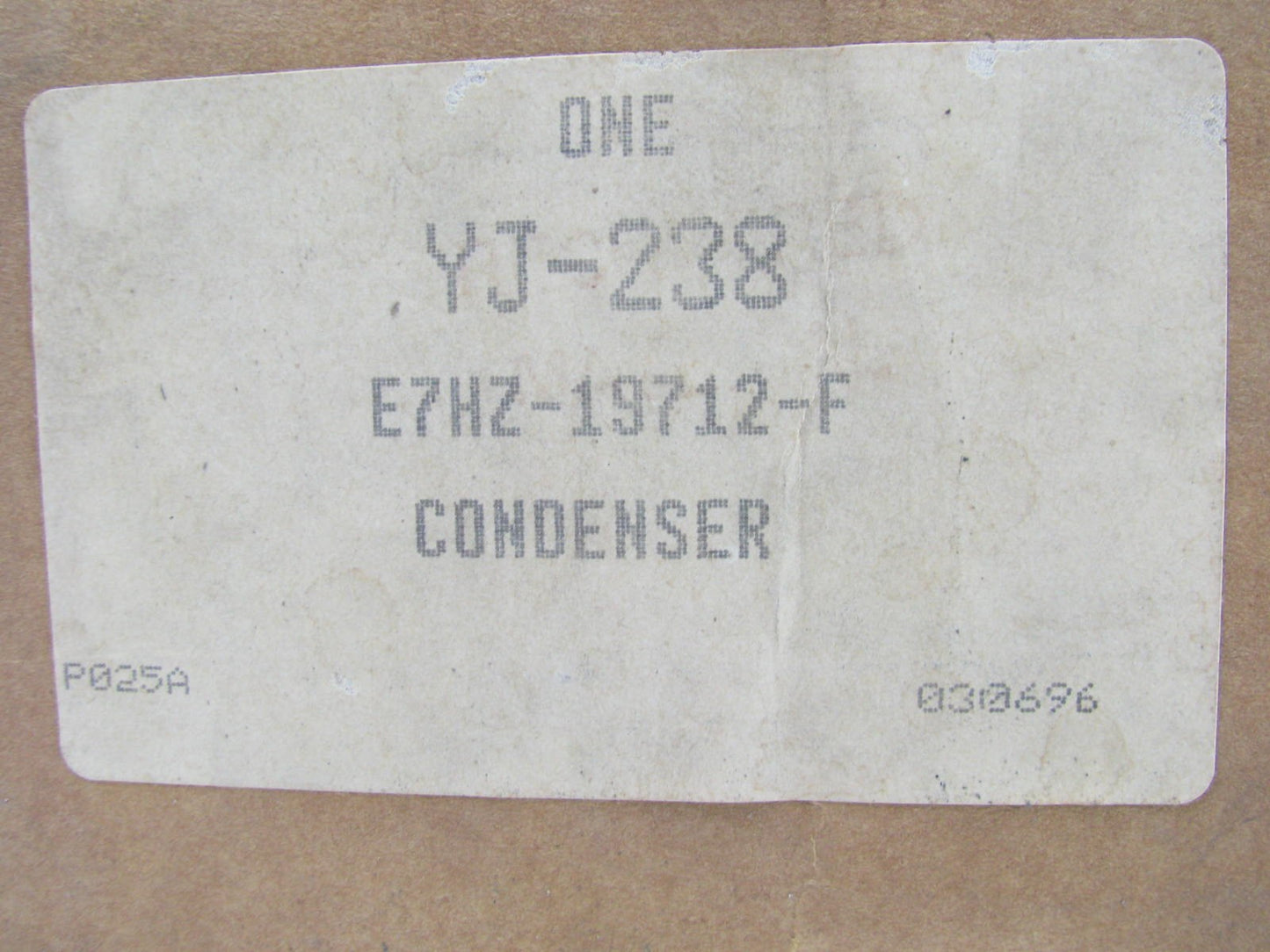 OEM Ford Motorcraft YJ-238 A/C Condenser 1987-90 Ford L LN LNT LT LTS 9000 Truck