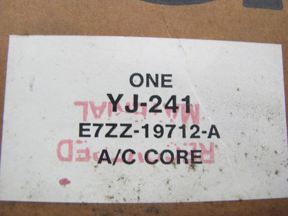NEW GENUINE Motorcraft YJ-241 A/C Condenser OEM FORD # E7ZZ-19712-A.