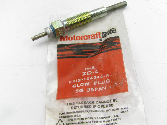 Motorcraft ZD-4 Diesel Glow Plug For 1984-1986 Ford 2.0L Diesel