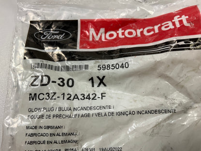 Motorcraft ZD30 Diesel Glow Plug OEM Ford MC3Z-12A342-F