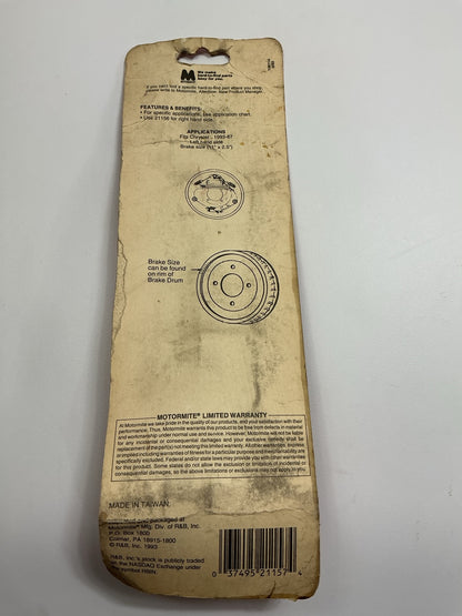 Dorman 21157 Parking Brake Strut Lever, Left, For 11'' Brake Drum