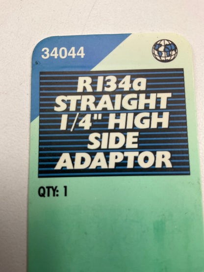 Motormite 34044 134a Refrigerant Straight 1/4'' High Side Adapter