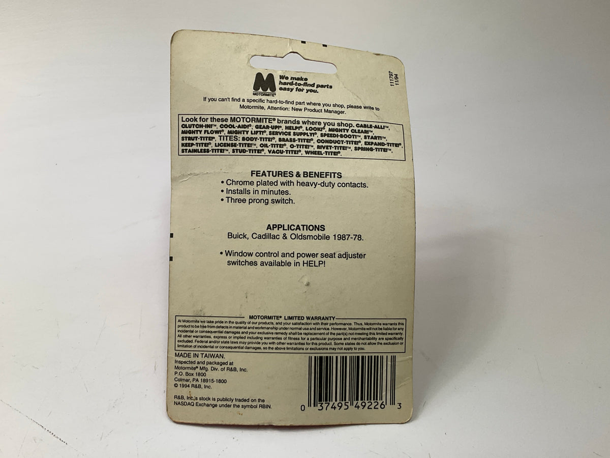 Motormite 49226 Door Lock Switch