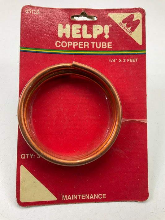 Motormite 55133 Copper Tubing Line Roll - 1/4'' ID X 36'' Long X .030'' Wall