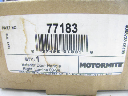 Motormite 77183 FRONT RIGHT Exterior Door Handle For 1990-1994 Lumina