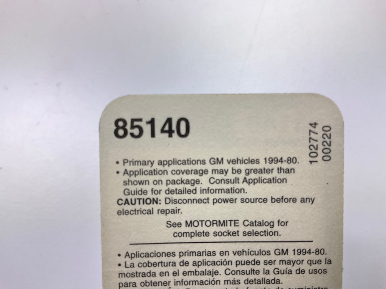 Motormite 85140 Engine Coolant Temperature Sensor Connector