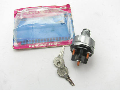 Motormite 85936 Universal Ignition Starter Switch Lock W/ Keys - 3/4'' Stem 12V