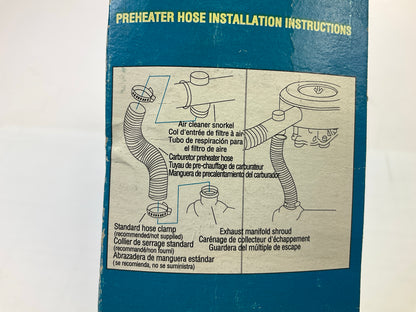 Motormite 96034 Carburetor Pre-Heater Hose Tube 2'' X 28'' - Paper / Aluminum