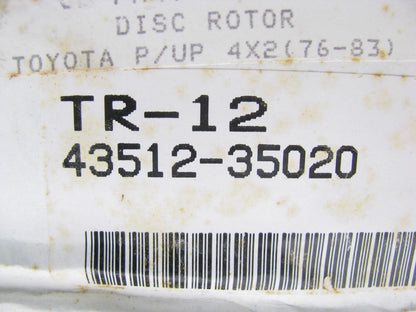 Mountain 43512-35020 Front Brake Rotor  For 1975-1983 Toyota Pickup 2wd