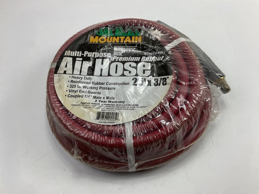 Mountain MTN643825RJ Multi-Purpose Heavy Duty Air Hose - 25' X 3/8'', MADE IN USA