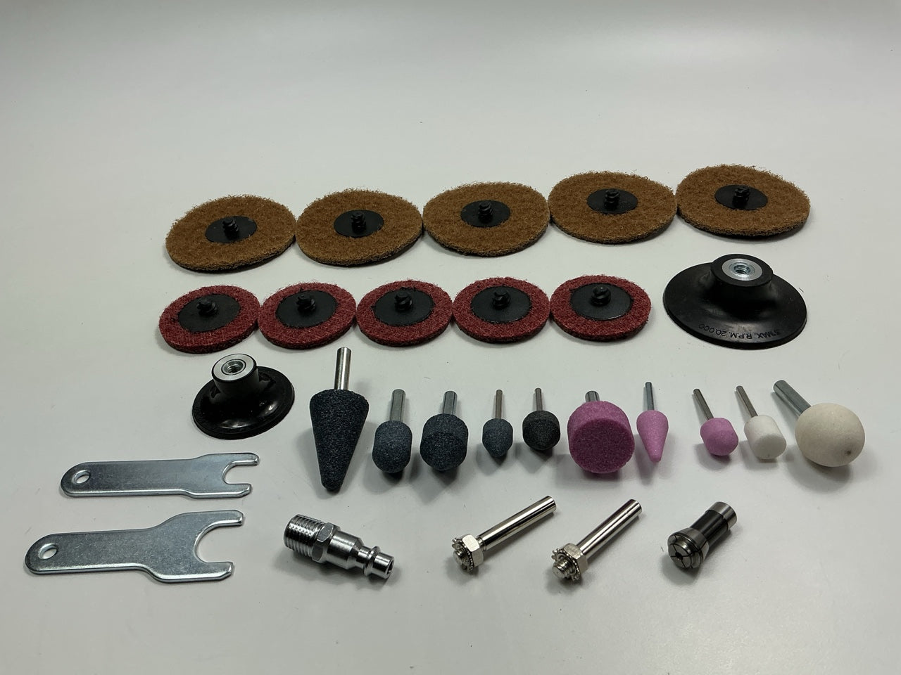 Mountain MTN7310 90 Angle 1/4'' Die Grinder And Surface Prep Kit With Discs
