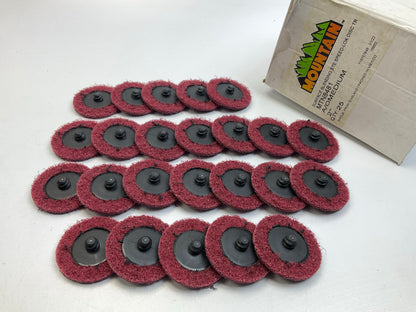 24 PCS Mountain MTN8481 2'' Medium Grit Surface Sanding Blending Discs Speed-Lok