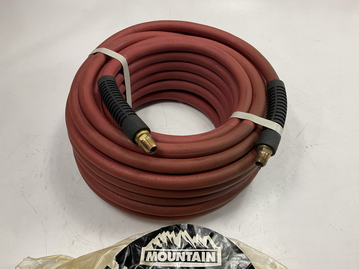 3/8'' X 50 FEET - Mountain MTN91003999 Rubber Air Hose 300 PSI Working Pressure