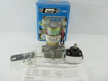 Mr. Gasket 105P Universal Electric Fuel Pump With Regulator - 105 GPH, 14 PSI
