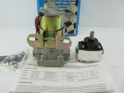 Mr. Gasket 105P Universal Electric Fuel Pump With Regulator - 105 GPH, 14 PSI