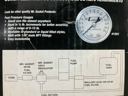 Mr. Gasket 105P Universal Electric Fuel Pump With Regulator - 105 GPH, 14 PSI