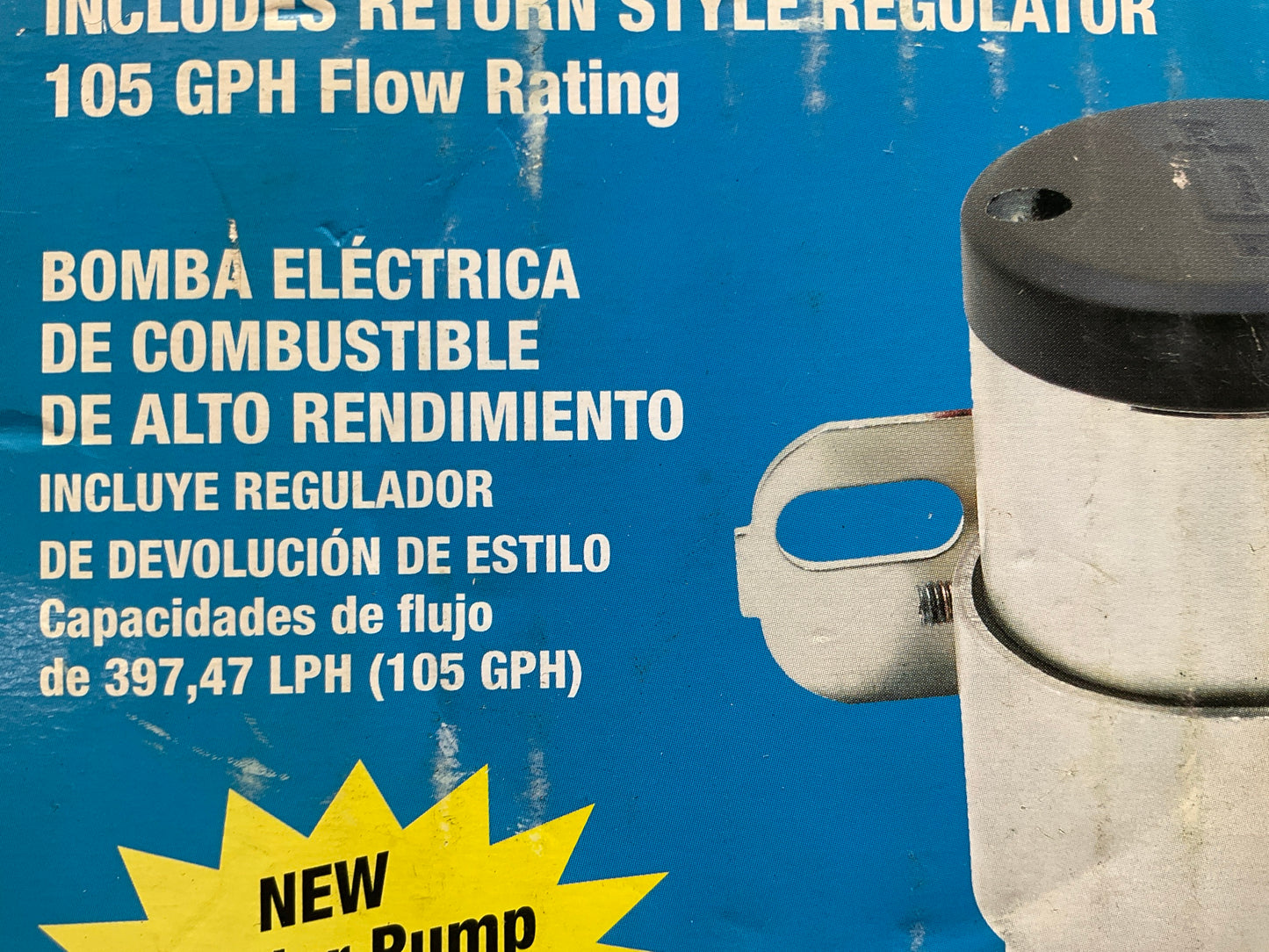 Mr. Gasket 105P Universal Electric Fuel Pump With Regulator - 105 GPH, 14 PSI