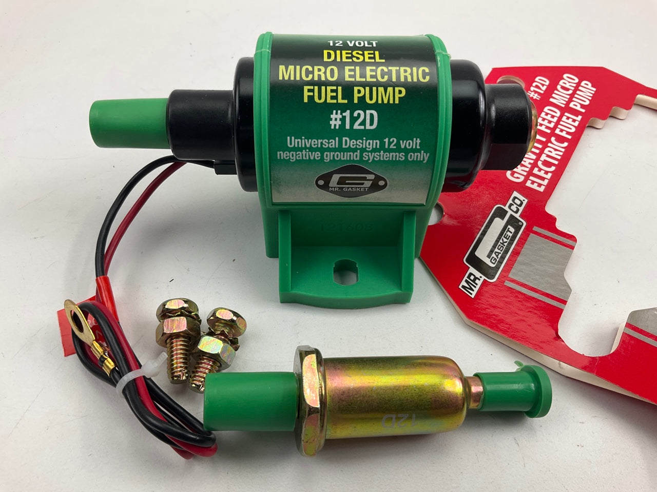Mr. Gasket 12D Electric Fuel Pump DIESEL Transfer Pump: 4-7 PSI, 35 GPH - Diesel