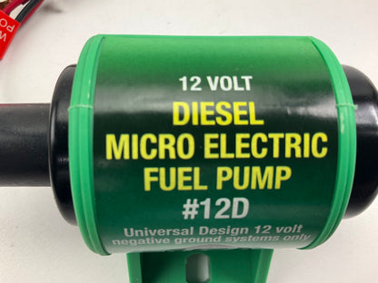 Mr. Gasket 12D Electric Fuel Pump DIESEL Transfer Pump: 4-7 PSI, 35 GPH - Diesel