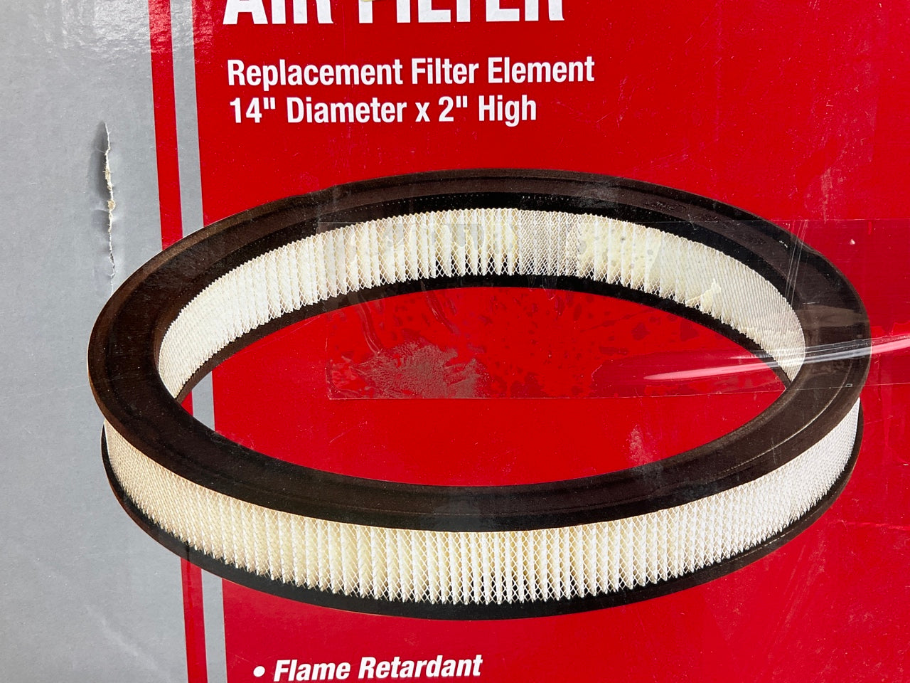 Mr. Gasket 1480A Replacement Air Filter Element, 14''x2''