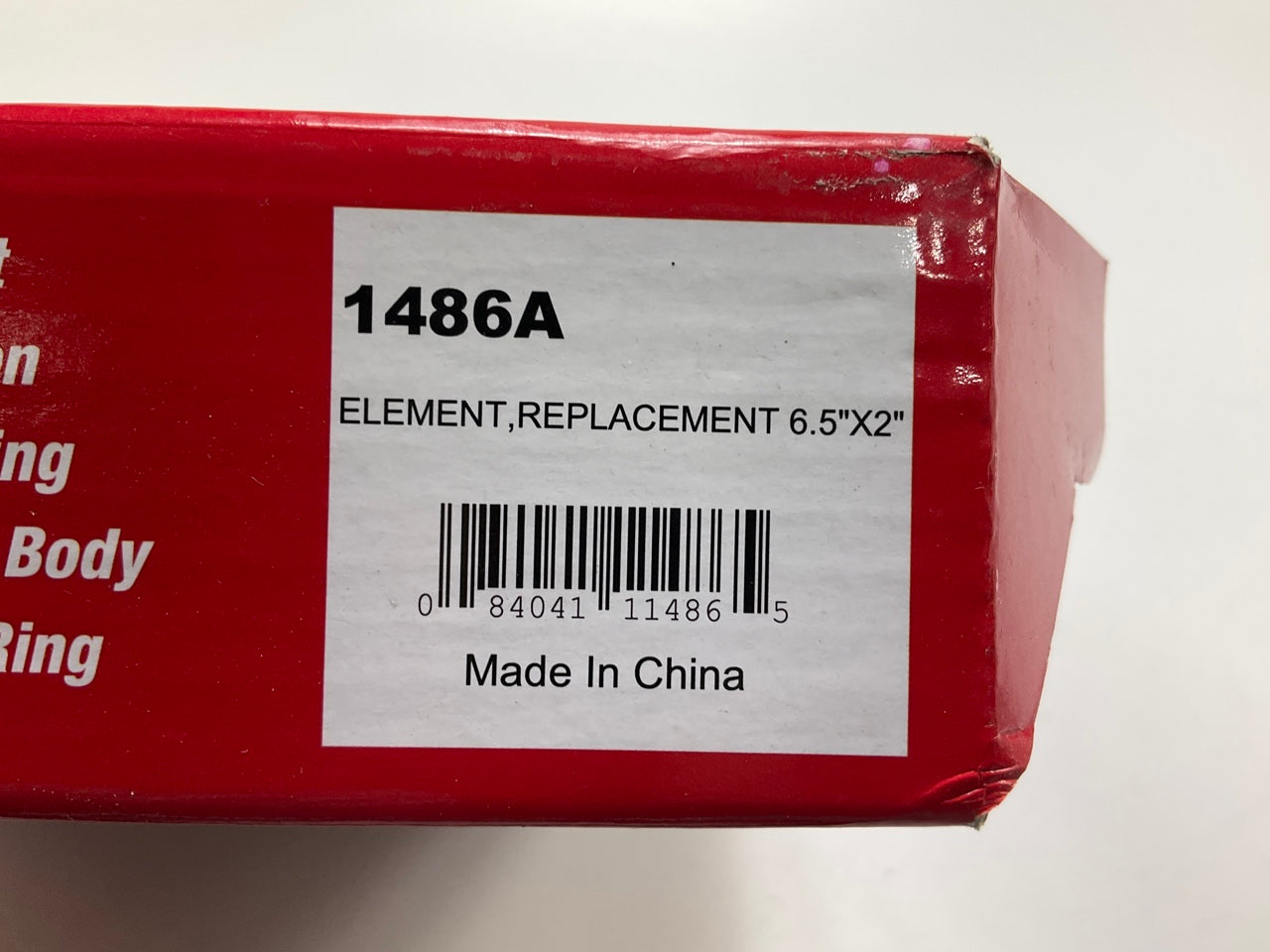 Mr. Gasket 1486A Replacement Air Filter Element, 6-1/2''x2''