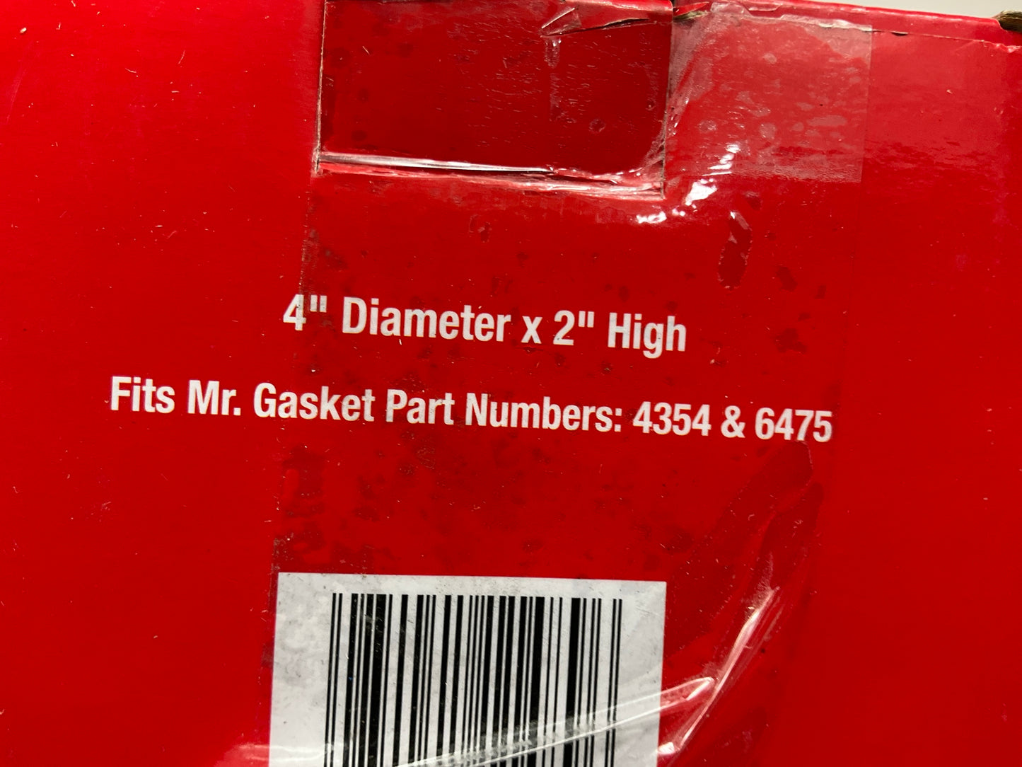 Mr. Gasket 1489A Air Cleaner Filter Element - 4'' X 2'' Washable Reusable
