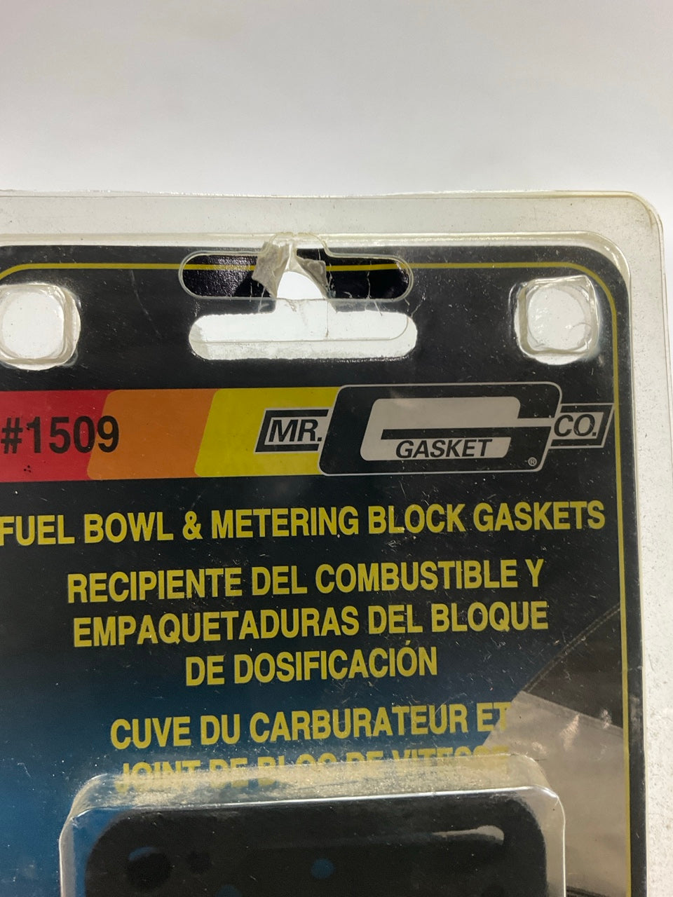 Mr. Gasket 1509 Carburetor Fuel Bowl Mettering Block Gaskets BLACK, Holley 4-BBL
