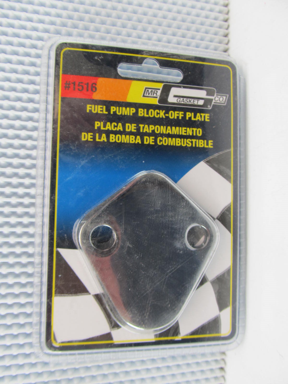 Mr Gasket 1516 Fuel Pump Block-Off Plate - BIG BLOCK CHEVY BBC V8