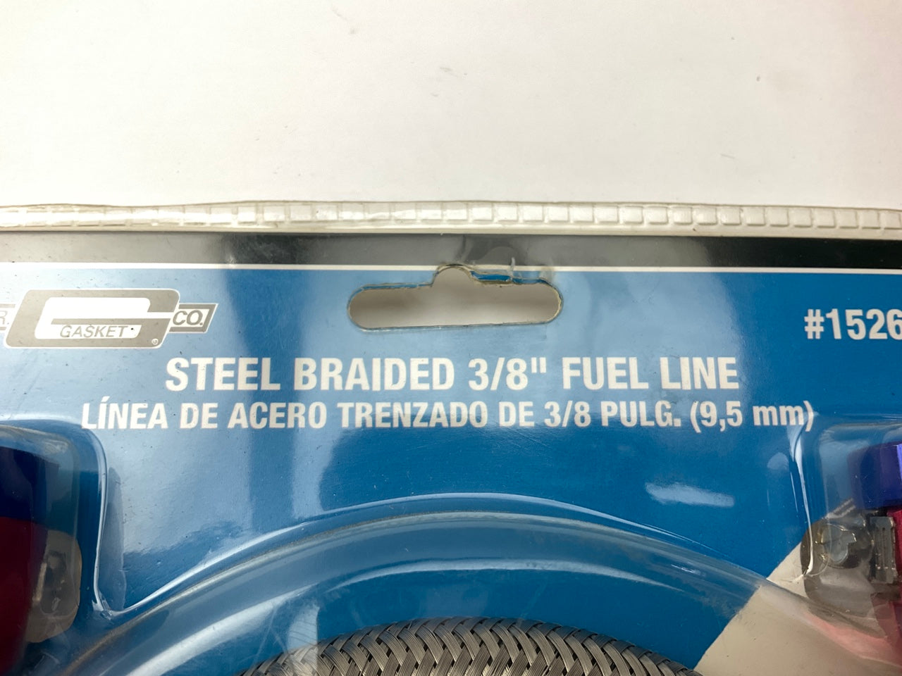 Mr. Gasket 1526 Braided Stainless Steel Fuel Line Hose Kit - 3/8 Inch X 3 Foot