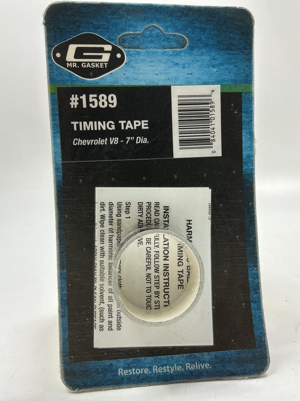 Mr Gasket 1589 7'' Dia. Timing Tape - 65-71 400 SBC, 396/427 BBC Big Block Chevy