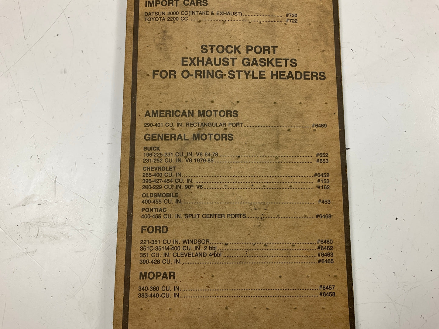 MR Gasket Performance  Exhaust Manifold Header Gaskets For 78-92 3.3L 3.8L 4.3L