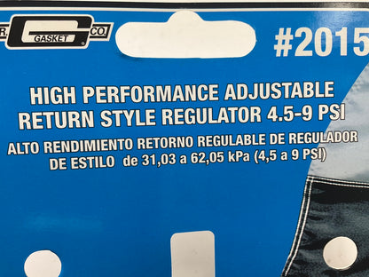Mr Gasket 2015 Carburetor Fuel Pressure Regulator 4.5 - 9 PSI, Return Style