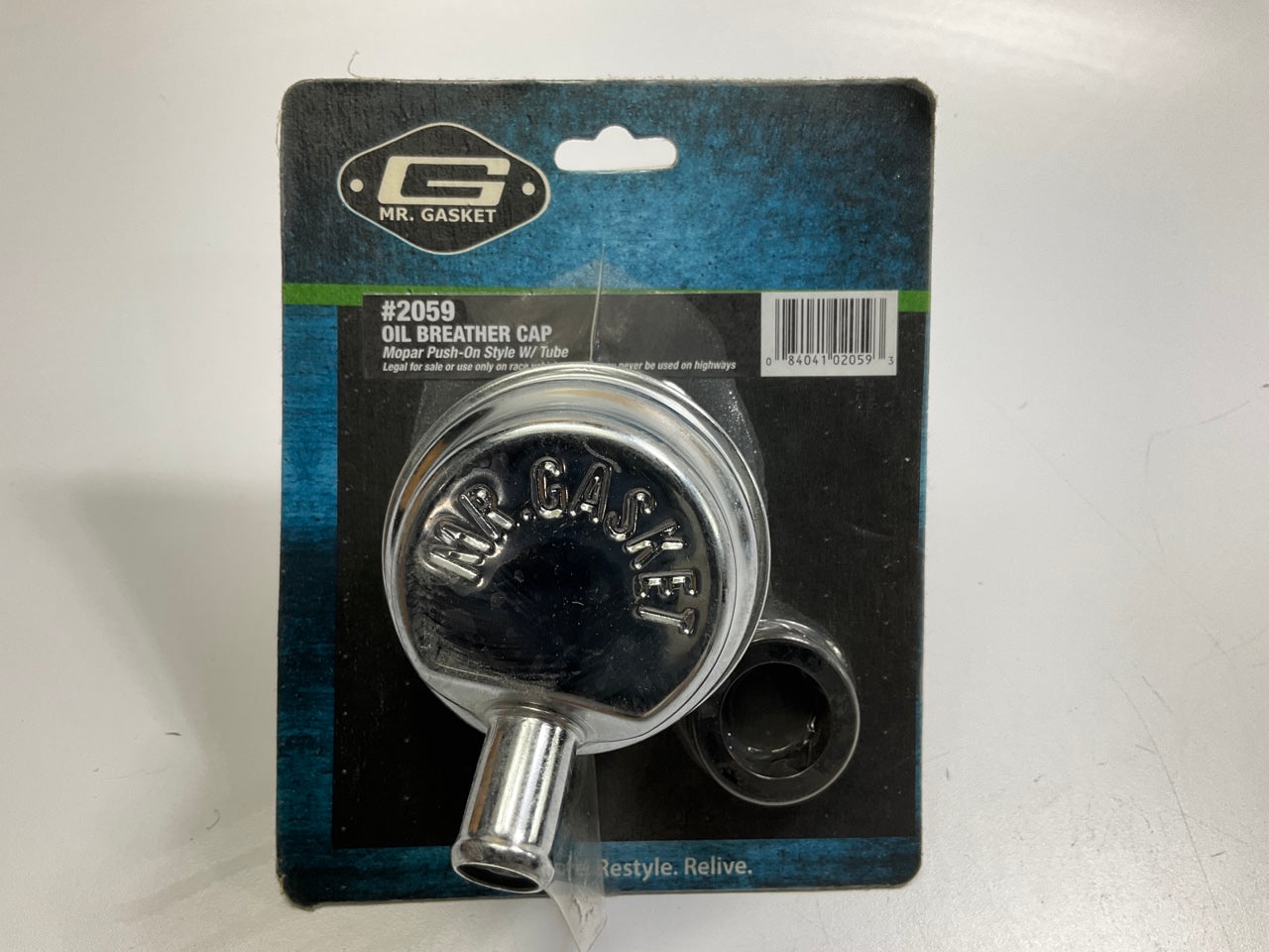 Mr Gasket 2059 Engine Oil Breather Cap, Push-On Style W/ Tube