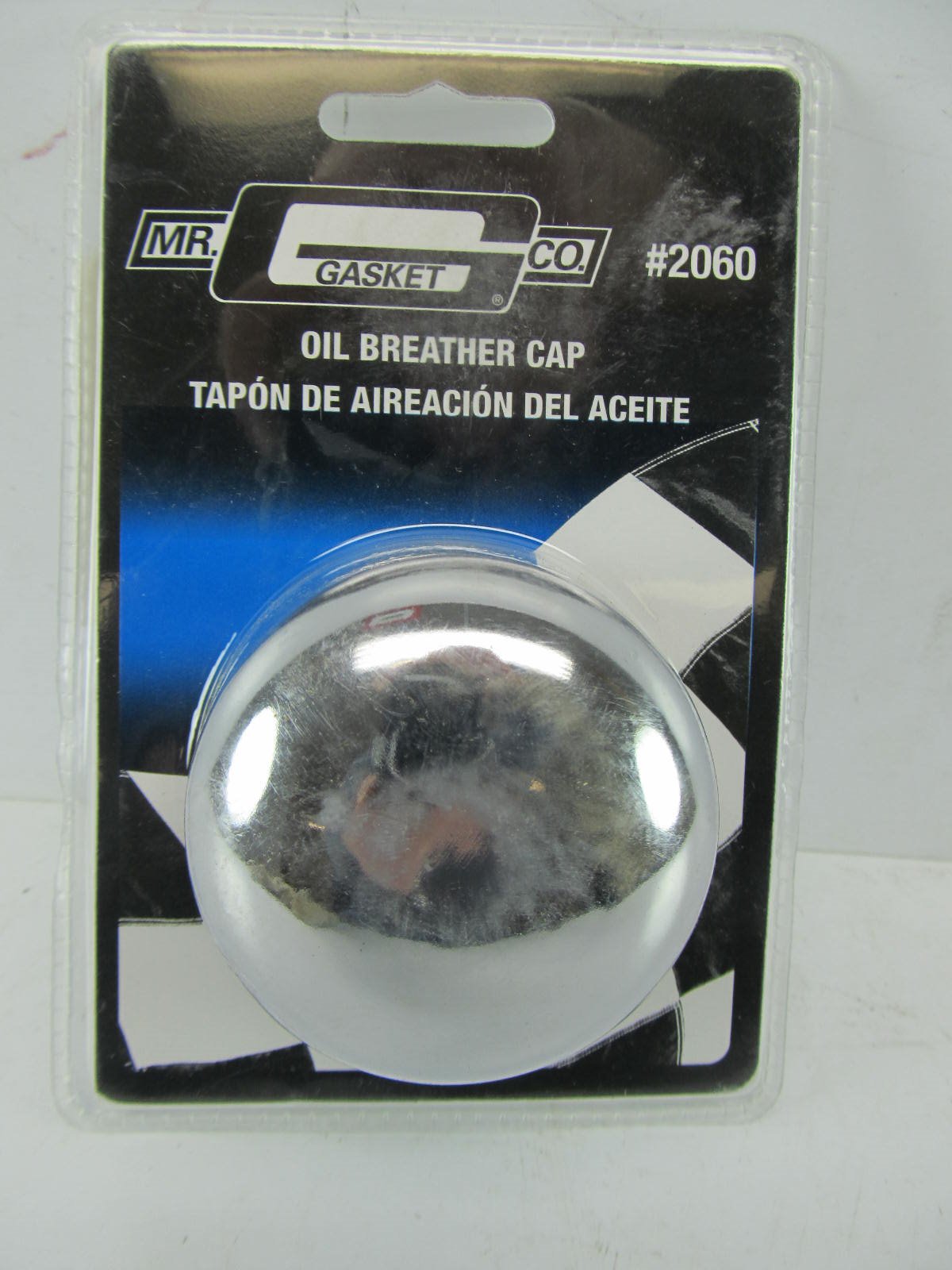 Mr Gasket 2060 Crankcase Chrome Breather Cap For 1-1/2 Inch Oil Filler Tube