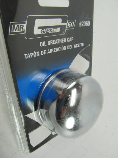 Mr Gasket 2060 Crankcase Chrome Breather Cap For 1-1/2 Inch Oil Filler Tube