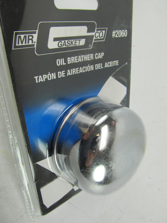 Mr Gasket 2060 Crankcase Chrome Breather Cap For 1-1/2 Inch Oil Filler Tube