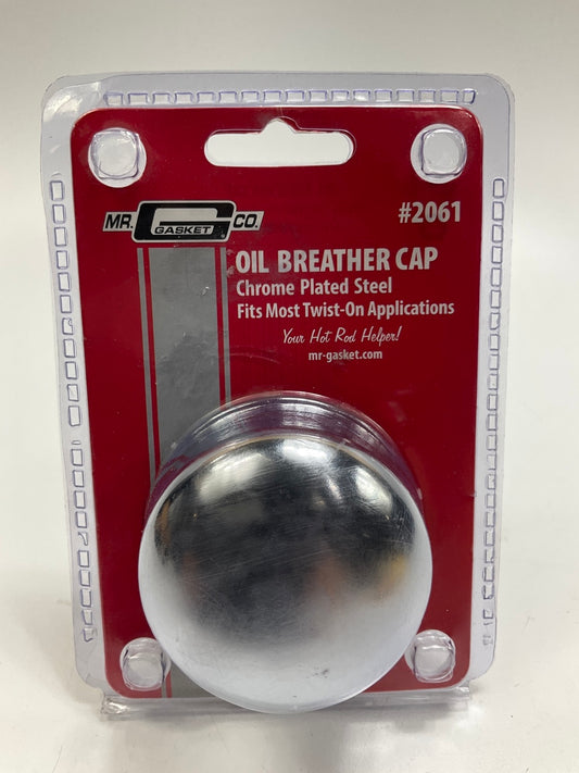 Mr Gasket 2061 Chrome Twist On In Style Valve Cover Breather Oil Cap SBC BBC V