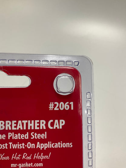 Mr Gasket 2061 Chrome Twist On In Style Valve Cover Breather Oil Cap SBC BBC V