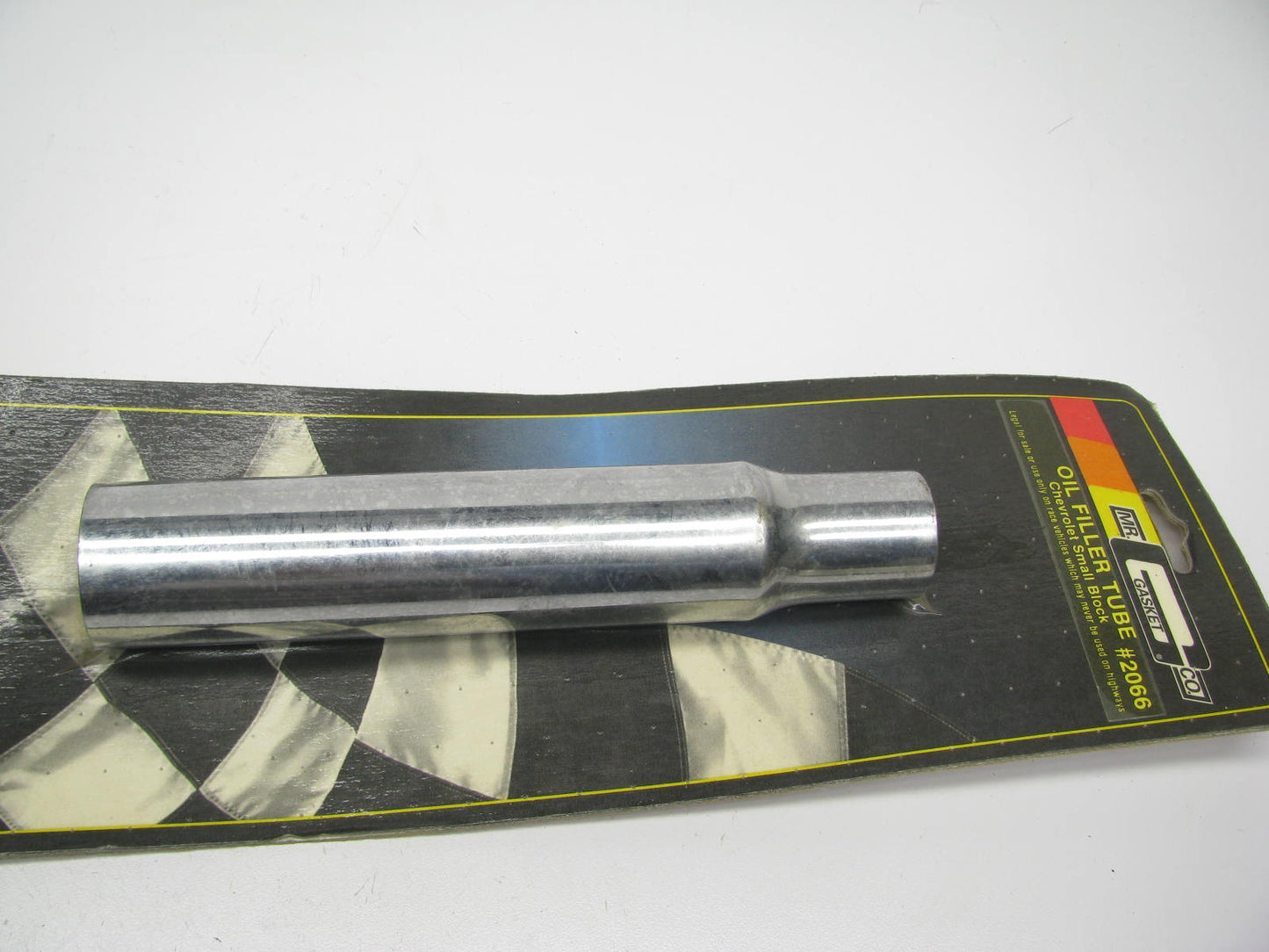 Mr Gasket 2066 Engine Oil Filler Tube CHROME For Chevrolet SBC 305 327 350
