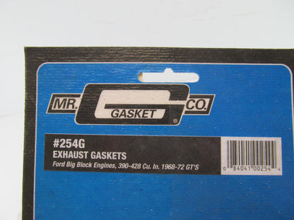 Mr Gasket 254G Exhaust Header Gaskets Set - Big Block Ford BBF 1.38''x2.12'' Ports