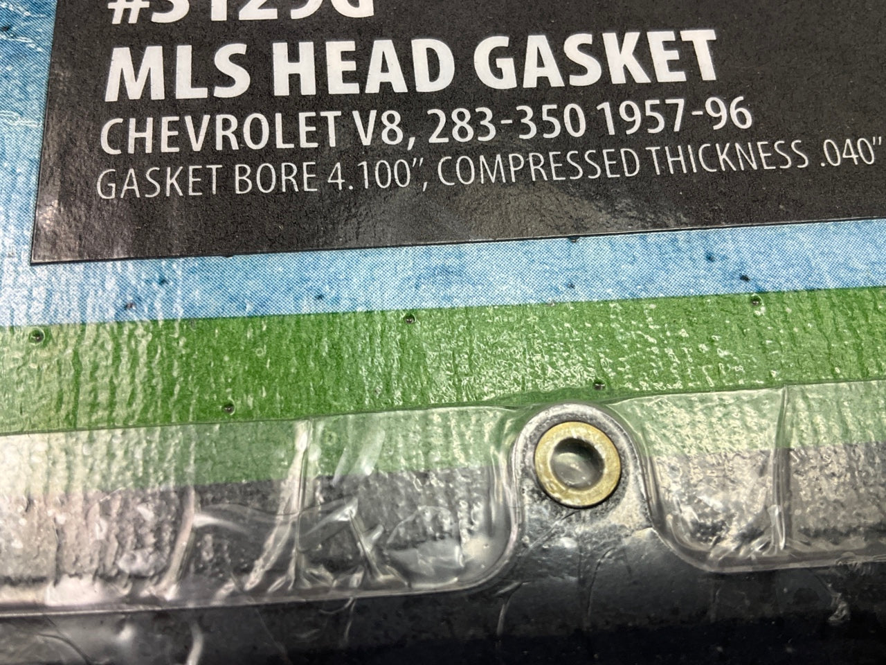 (2) Mr Gasket 3129G MLS Head Gaskets 1957-1996 SBC V8, 4.100'' Bore, 0.040'' Thick